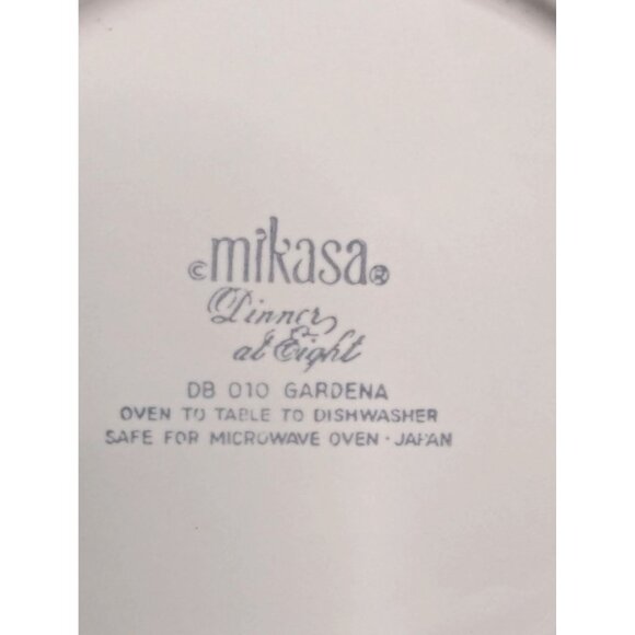 Mikasa Dinner At Eight DB 010 Gardena 1 Rimmed Serving Bowl and 2 Salad Plates - Picture 9 of 9